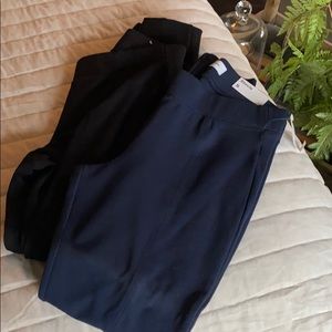 Black and navy blue leggings